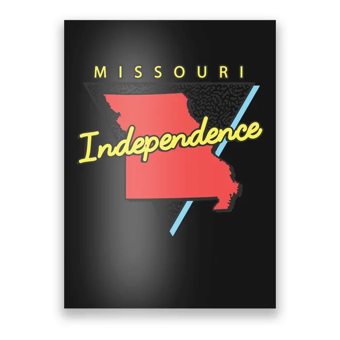 Independence Missouri Retro Triangle Mo City Poster