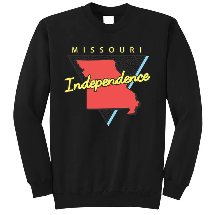 Independence Missouri Retro Triangle Mo City Tall Sweatshirt