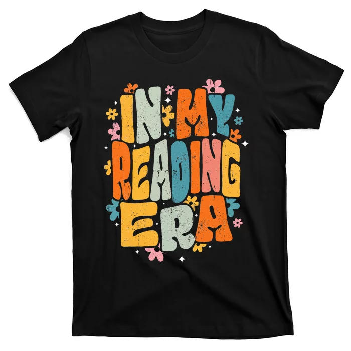 In My Reading Era Groovy Reader Librarian Teacher Book Lover T-Shirt