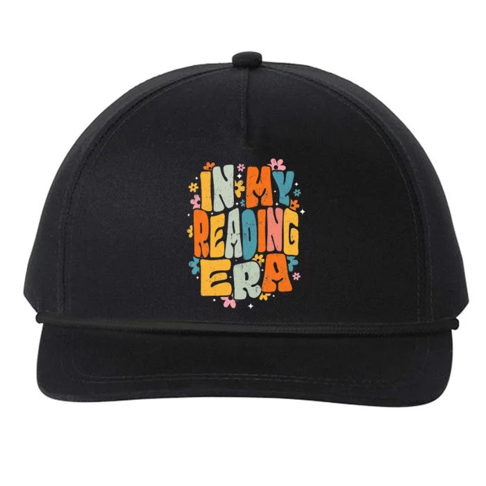 In My Reading Era Groovy Reader Librarian Teacher Book Lover Snapback Five-Panel Rope Hat