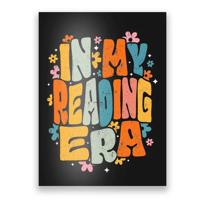 In My Reading Era Groovy Reader Librarian Teacher Book Lover Poster