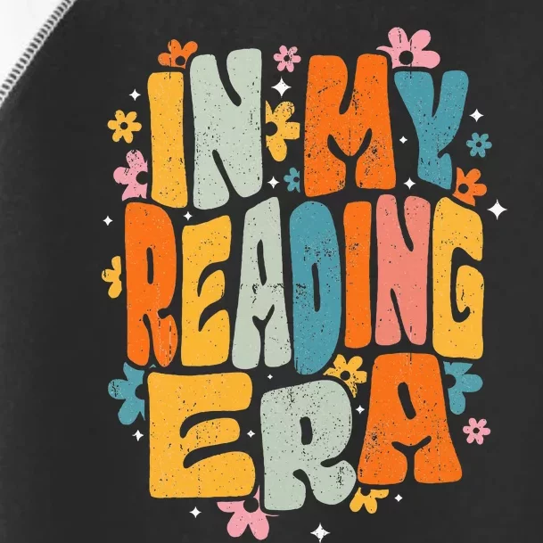 In My Reading Era Groovy Reader Librarian Teacher Book Lover Toddler Fine Jersey T-Shirt