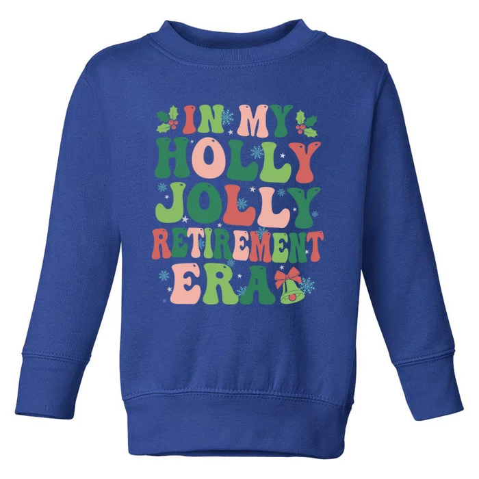 In My Retiret Era Christmas Party Season Pjm Occupation Gift Toddler Sweatshirt