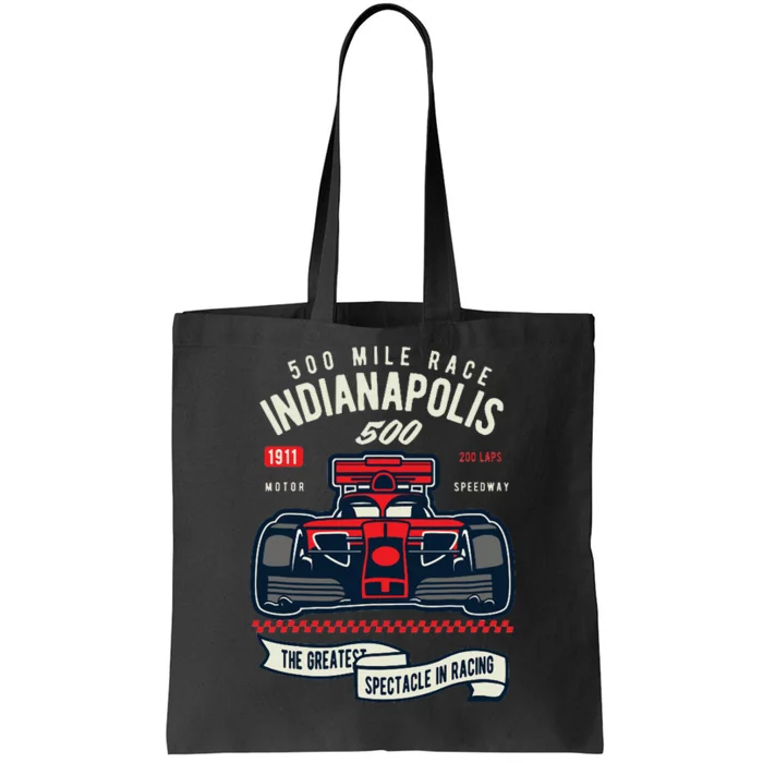 Indianapolis Mile Race Tote Bag