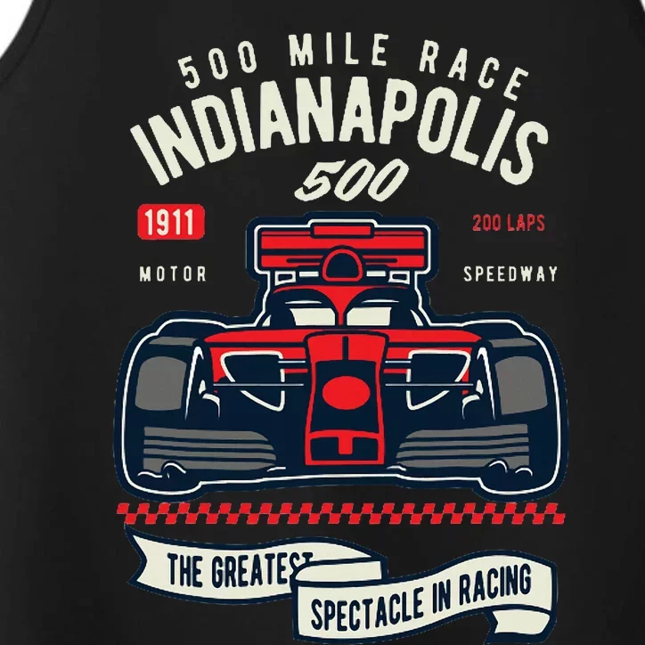 Indianapolis Mile Race Performance Tank