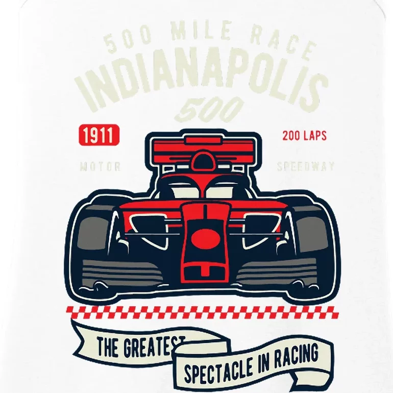 Indianapolis Mile Race Ladies Essential Tank