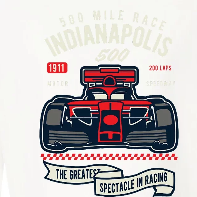 Indianapolis Mile Race Cropped Pullover Crew