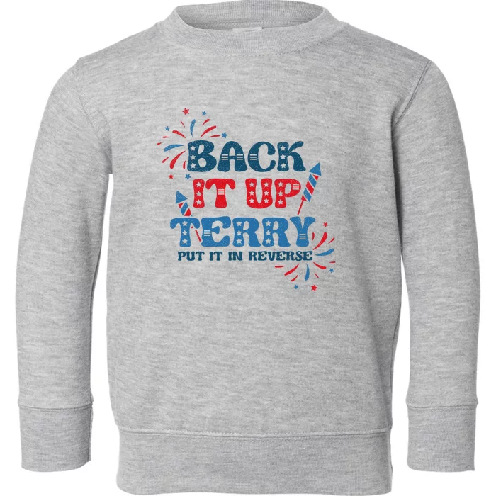 Indianapolis Mile Raceback It Up Terry Put It In Reverse Toddler Sweatshirt