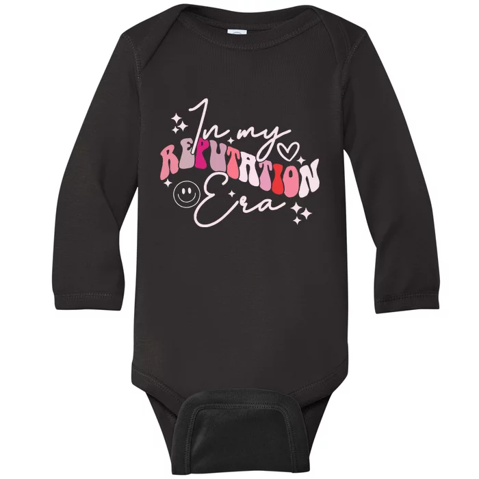 In My Reputation Era Cute Groovy Baby Long Sleeve Bodysuit