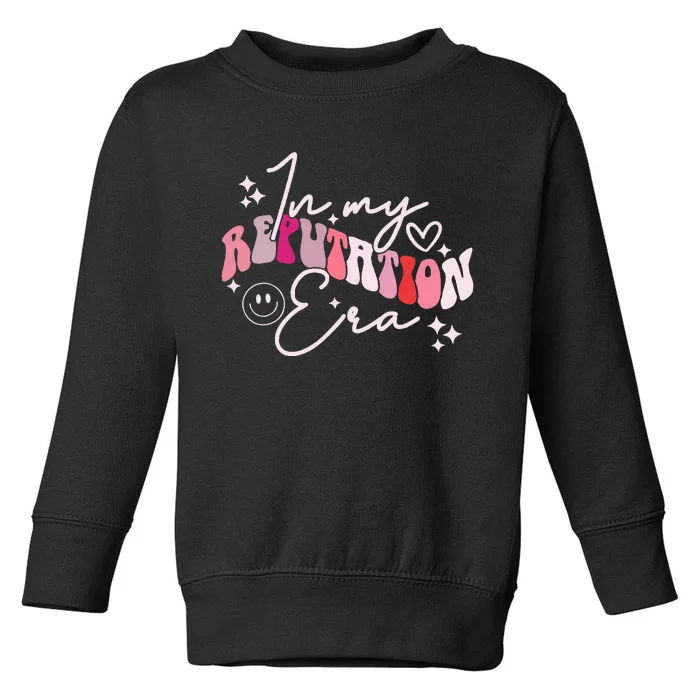 In My Reputation Era Cute Groovy Toddler Sweatshirt