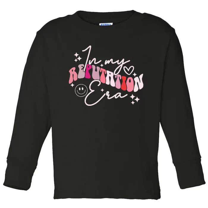 In My Reputation Era Cute Groovy Toddler Long Sleeve Shirt