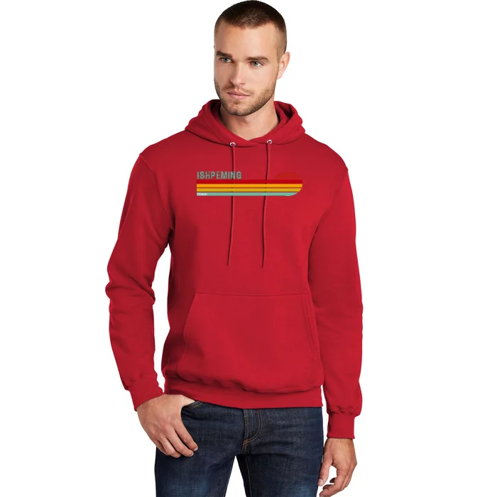 Ishpeming Michigan Retro Hoodie