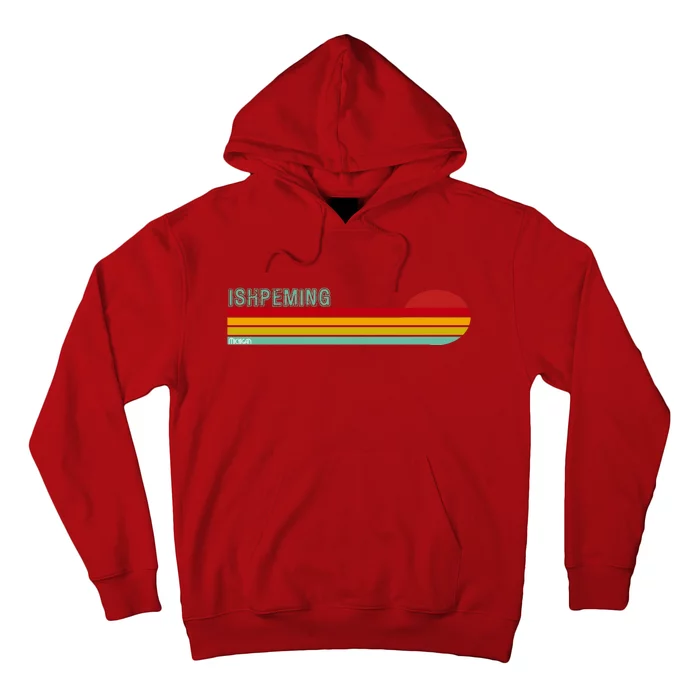 Ishpeming Michigan Retro Hoodie