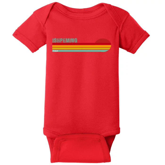 Ishpeming Michigan Retro Baby Bodysuit