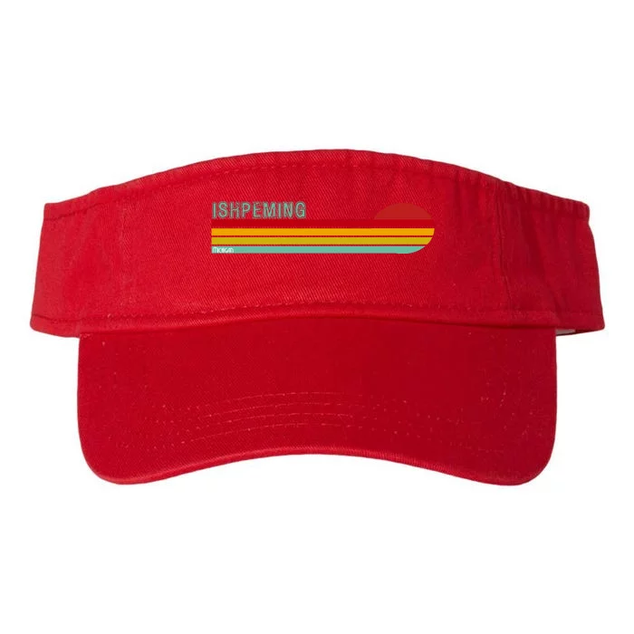 Ishpeming Michigan Retro Valucap Bio-Washed Visor