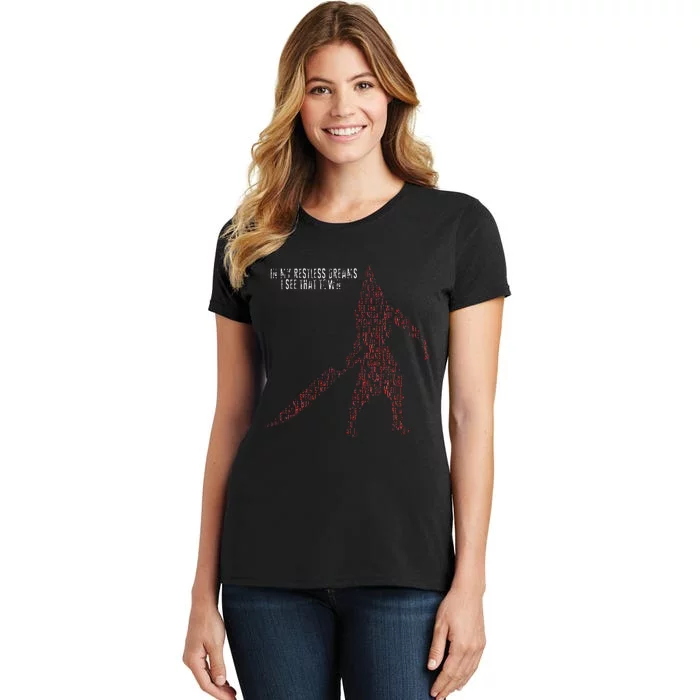 IN MY RESTLESS DREAMS I SEE THAT TOWN Pyramid Head Monster Women's T-Shirt