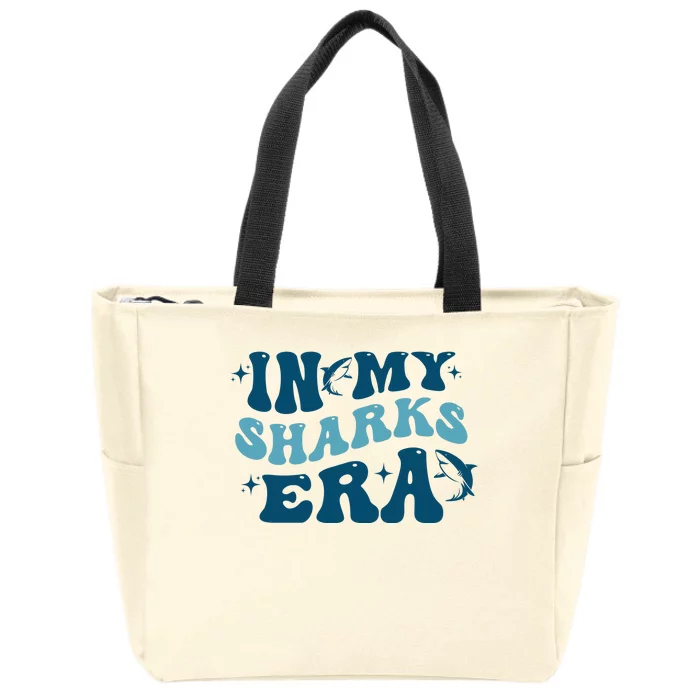 In My Sharks Era Groovy Zip Tote Bag