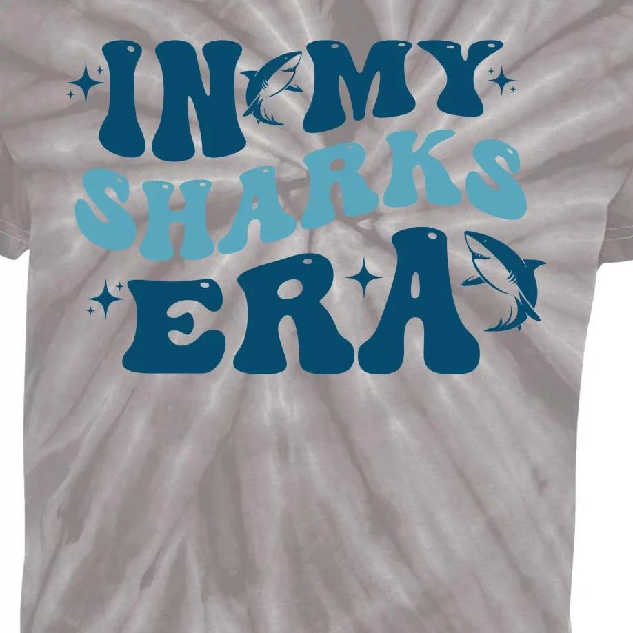 In My Sharks Era Groovy Kids Tie-Dye T-Shirt