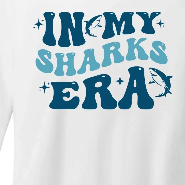 In My Sharks Era Groovy Womens CVC Long Sleeve Shirt