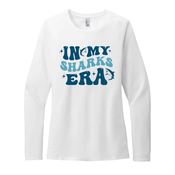 In My Sharks Era Groovy Womens CVC Long Sleeve Shirt