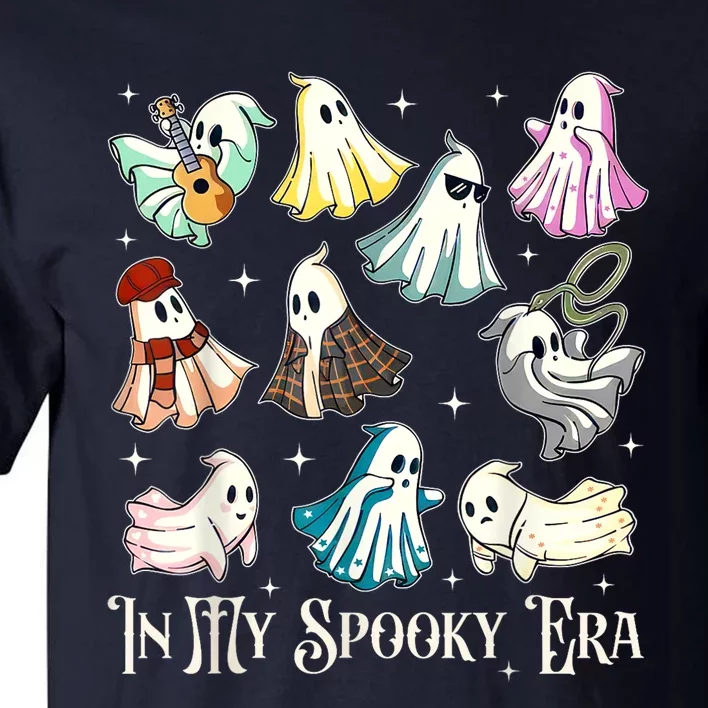 In My Spooky Era Music Lover Cute Ghost Halloween Costume Tall T-Shirt