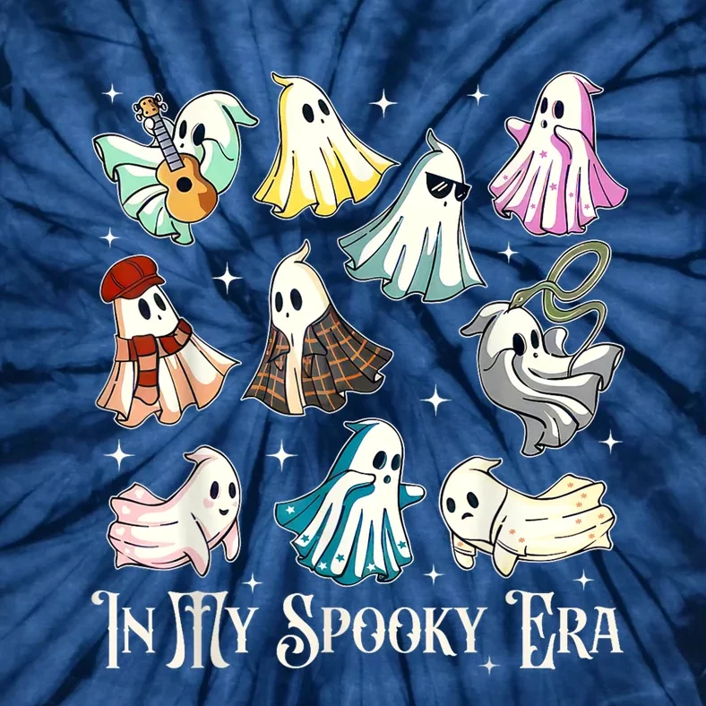 In My Spooky Era Music Lover Cute Ghost Halloween Costume Tie-Dye T-Shirt