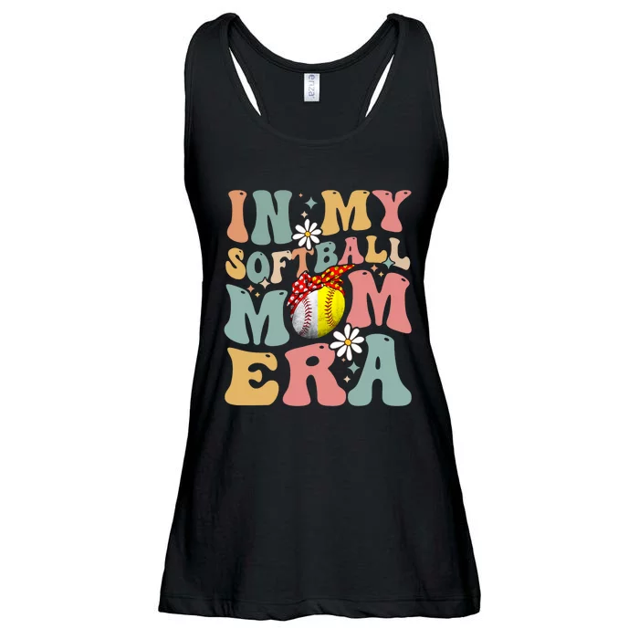 In My Softball Mom Era Funny Softball Mama MotherS Day Gift Ladies Essential Flowy Tank