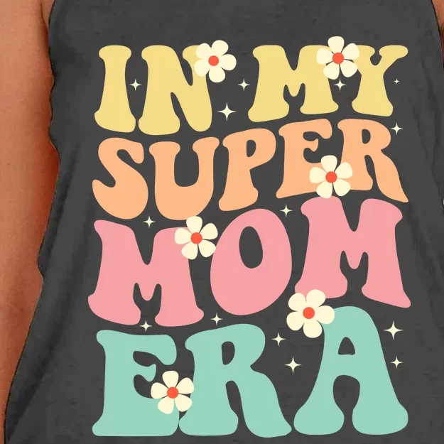 In My Super Mom Era Women's Knotted Racerback Tank