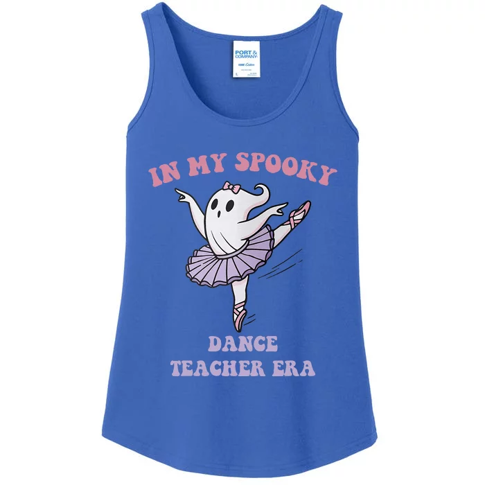 In My Spooky Dance Teacher Era Ladies Essential Tank