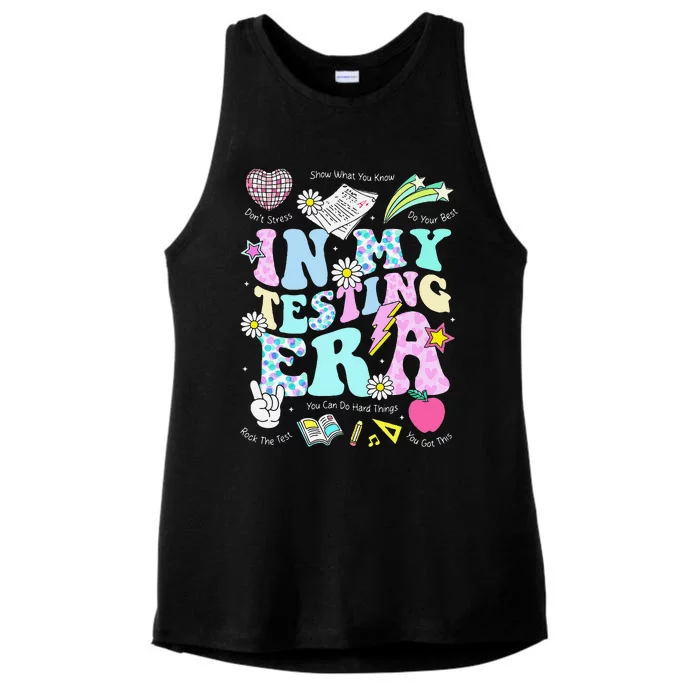 In My Staar Era Motivational Testing Test Day Funny Teacher Gift Ladies Tri-Blend Wicking Tank