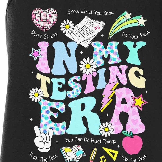 In My Staar Era Motivational Testing Test Day Funny Teacher Gift Women's Racerback Tank