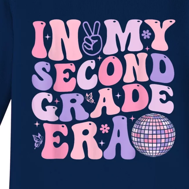 In My Second Grade Era Back To School Teacher Baby Long Sleeve Bodysuit