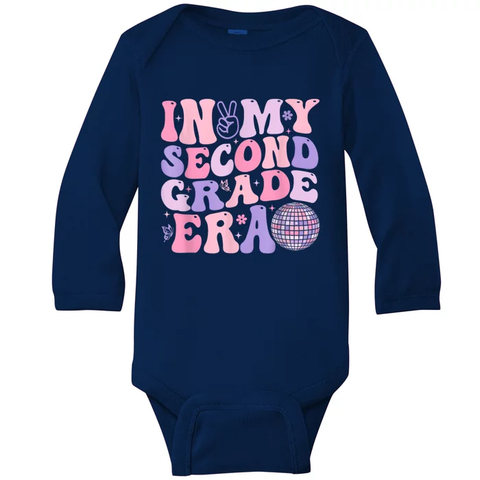 In My Second Grade Era Back To School Teacher Baby Long Sleeve Bodysuit