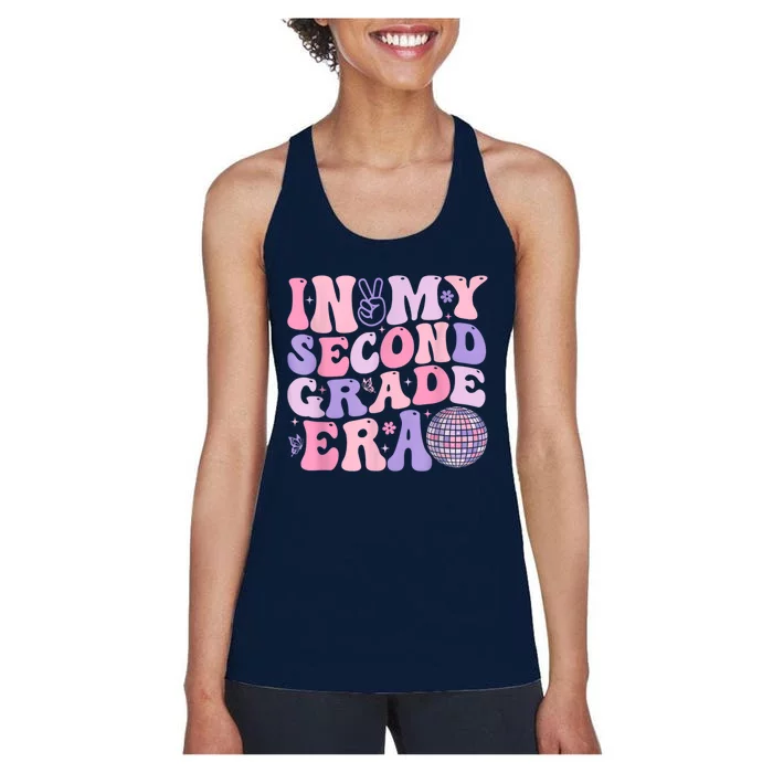 In My Second Grade Era Back To School Teacher Women's Racerback Tank