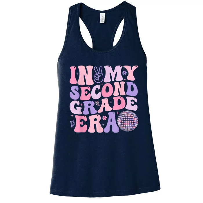 In My Second Grade Era Back To School Teacher Women's Racerback Tank