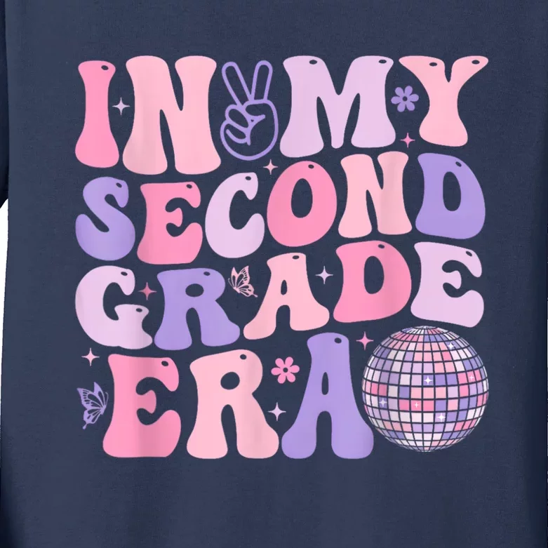 In My Second Grade Era Back To School Teacher Kids Long Sleeve Shirt