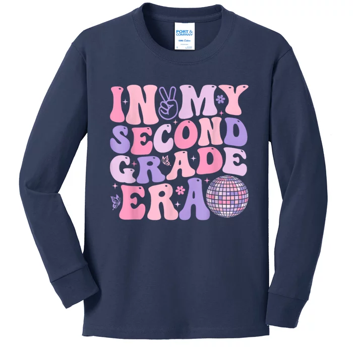 In My Second Grade Era Back To School Teacher Kids Long Sleeve Shirt