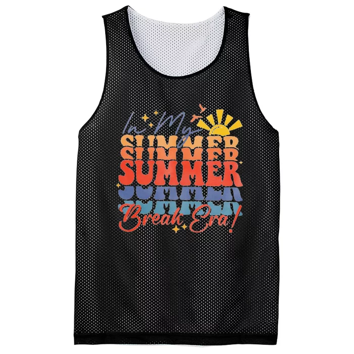 In My Summer Break Era Funny LastDay Of School Teacher Mesh Reversible Basketball Jersey Tank