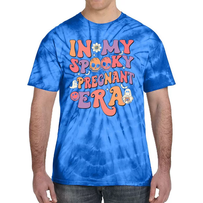 In My Spooky Pregnant Era Ghost Halloween Pregnant Mom Tie-Dye T-Shirt