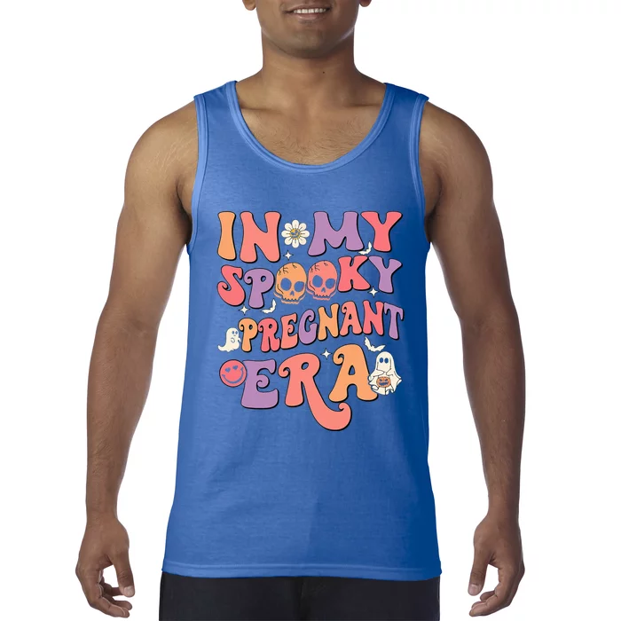 In My Spooky Pregnant Era Ghost Halloween Pregnant Mom Tank Top