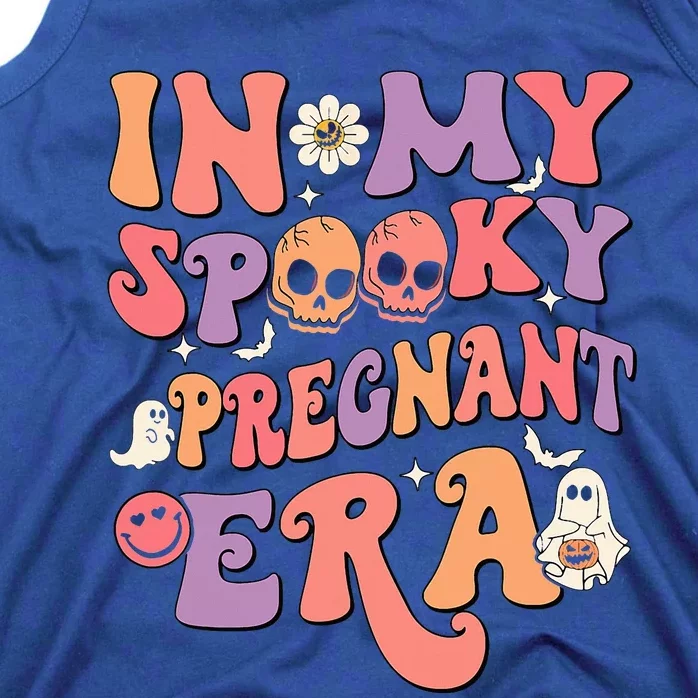 In My Spooky Pregnant Era Ghost Halloween Pregnant Mom Tank Top