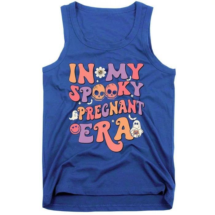 In My Spooky Pregnant Era Ghost Halloween Pregnant Mom Tank Top