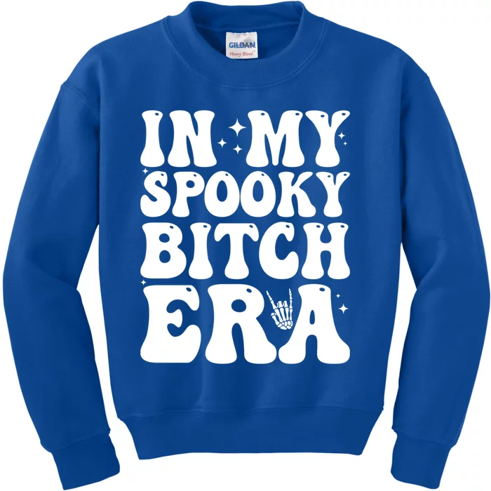 In My Spooky Bitch Era Funny Spooky Bitch Halloween Vibes Great Gift Kids Sweatshirt