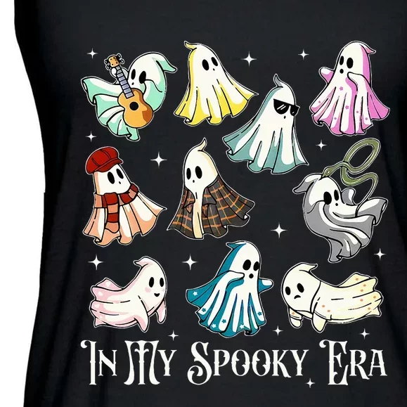 In My Spooky Era Music Lover Cute Ghost Halloween Costume Ladies Essential Flowy Tank