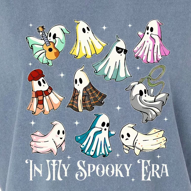 In My Spooky Era Music Lover Cute Ghost Halloween Costume Garment-Dyed Women's Muscle Tee