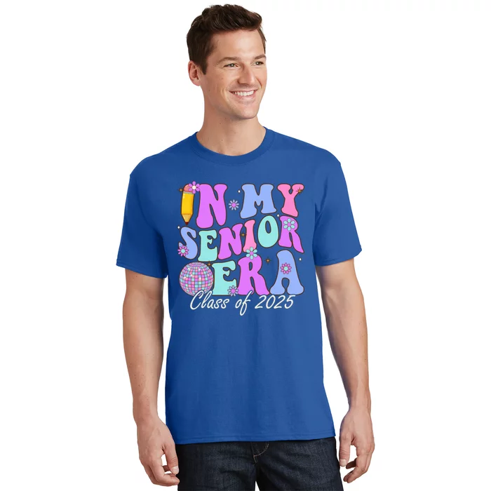 In My Senior Era Class Of 2025 Graduate Retro Groovy Gift T-Shirt