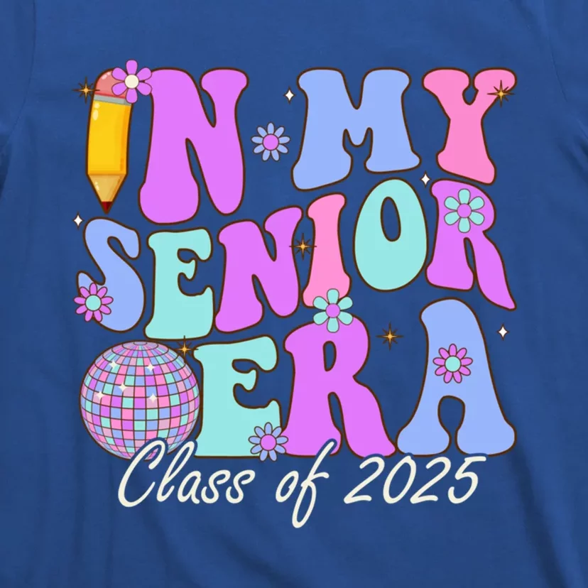 In My Senior Era Class Of 2025 Graduate Retro Groovy Gift T-Shirt