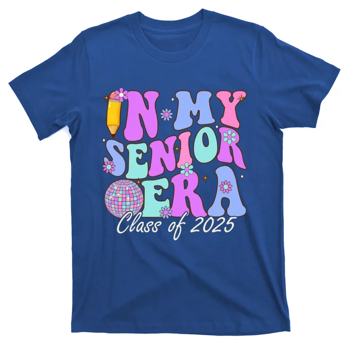 In My Senior Era Class Of 2025 Graduate Retro Groovy Gift T-Shirt