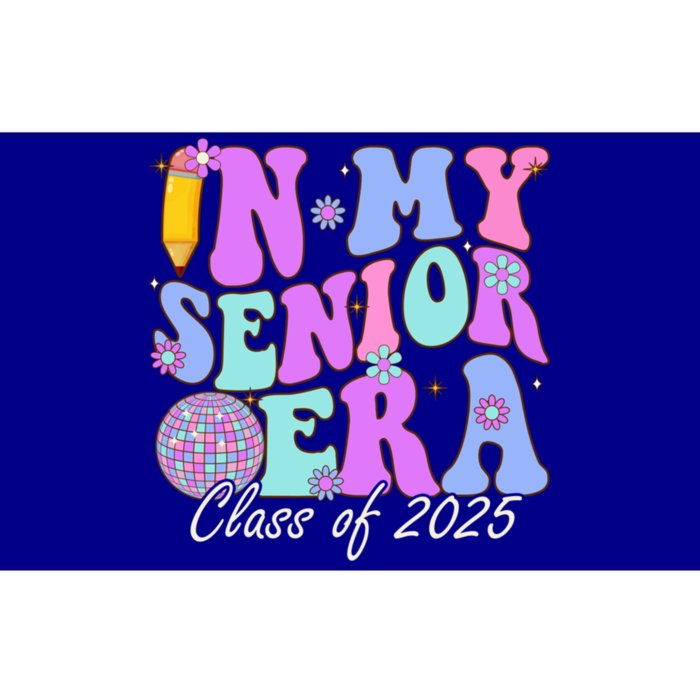 In My Senior Era Class Of 2025 Graduate Retro Groovy Gift Bumper Sticker