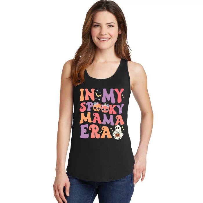 In My Spooky Mama Era Halloween Groovy Witchy Spooky Mom Ladies Essential Tank